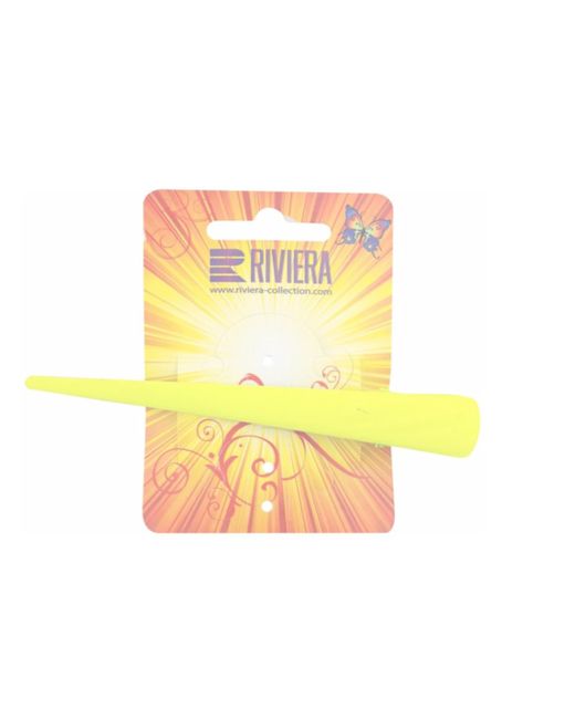 Riviera Заколка для волос пластмассовая желтая
