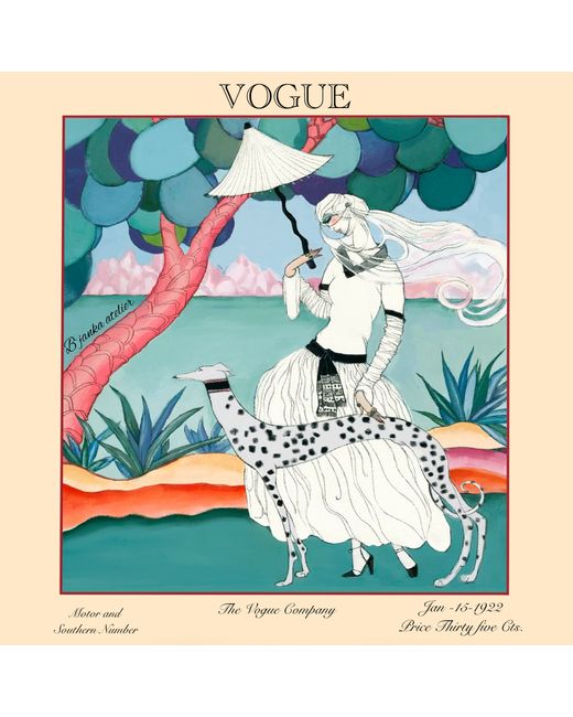 Bjanka silk Платок Vogue мультиколор 50х50 см