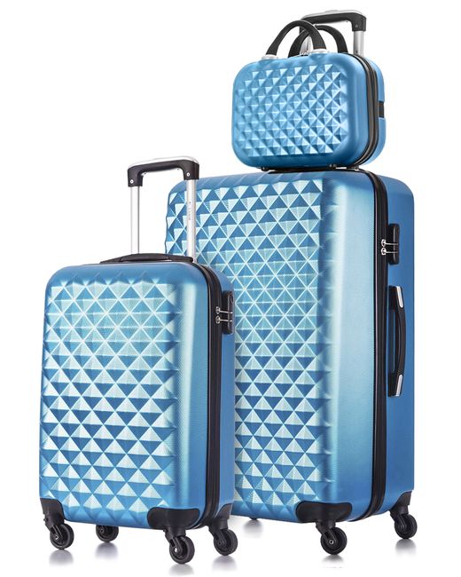 L'Case Комплект чемоданов унисекс Phatthaya светло-синий