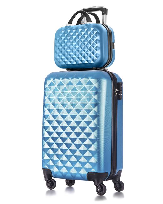 L'Case Комплект чемоданов унисекс Phatthaya светло-синий