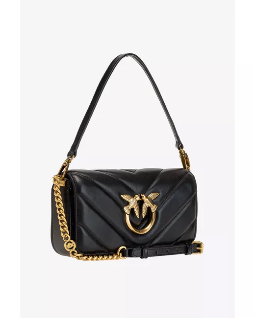 Pinko Сумка кросс-боди LOVE BAG CLICK BAGUETTE black-antique gold