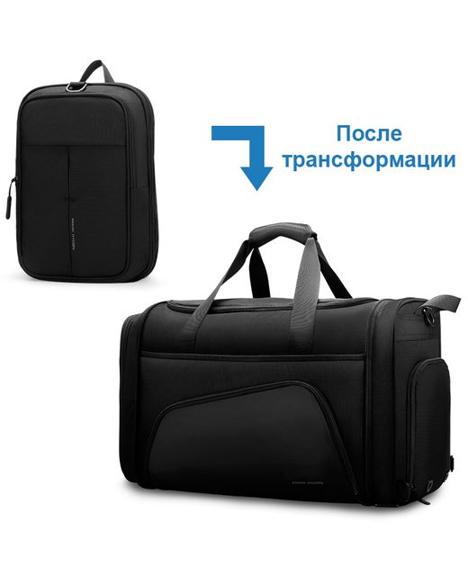 Mark Ryden Дорожная сумка унисекс MR1556 черная 50х32х23 см