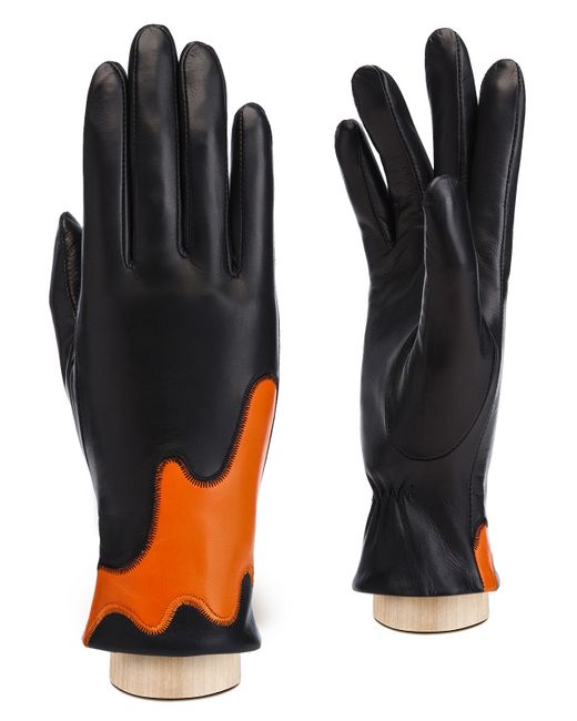 Eleganzza Перчатки IS01337 черные/оранжевые р. 65