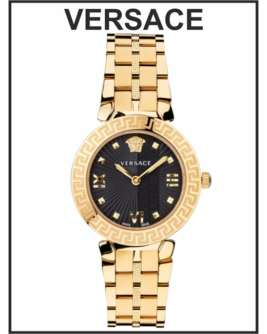 Versace Наручные часы золотистые