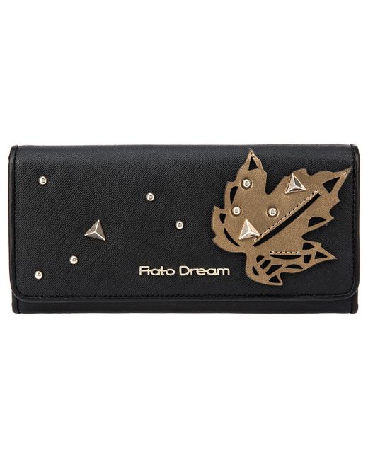 Fiato Dream п120 саффиано черный кошелек