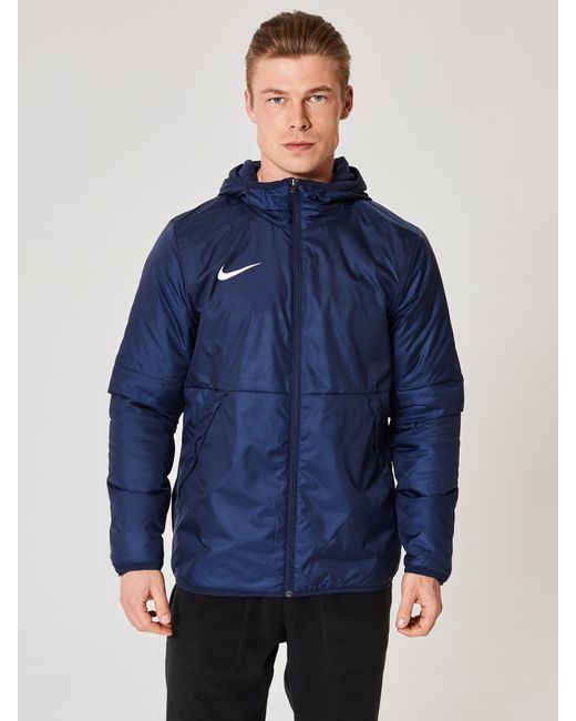Nike Куртка зимняя спортивная размер L темно-синяя