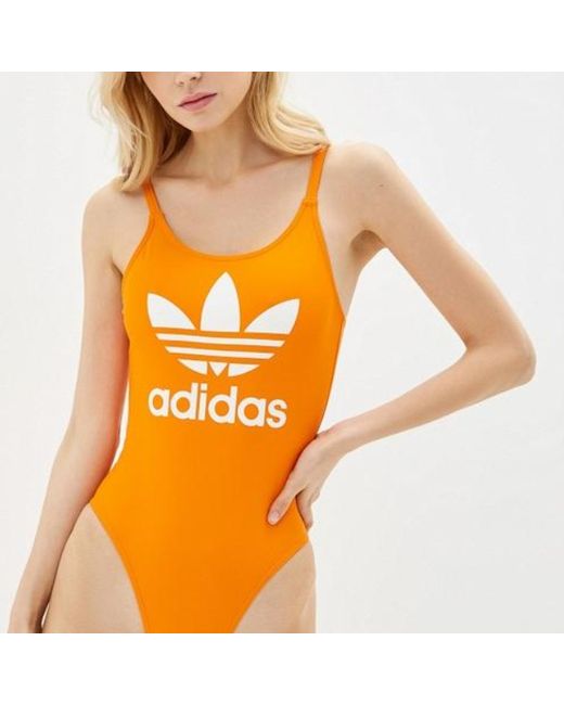 Adidas Купальник слитный Orange размер