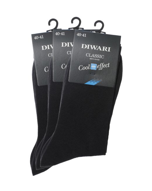 DiWaRi Комплект носков мужских 7С-23СП черных 3 пары