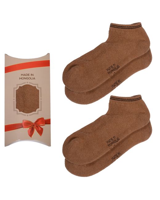 Монголка Подарочный набор носков унисекс 2-Мон-КорНос70 коричневых
