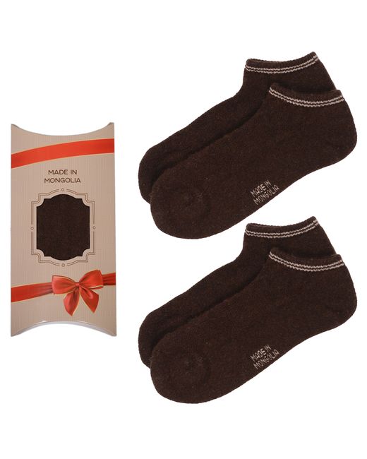 Монголка Подарочный набор носков унисекс 2-Мон-КорНос70 коричневых
