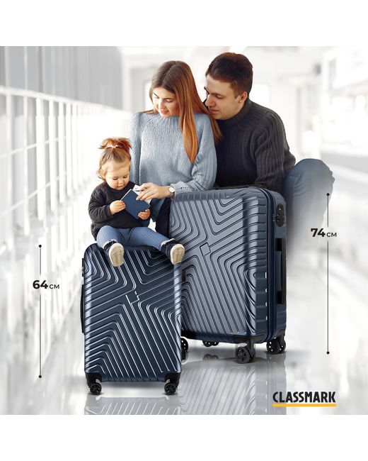 Classmark Комплект чемоданов унисекс 202209014001 темно
