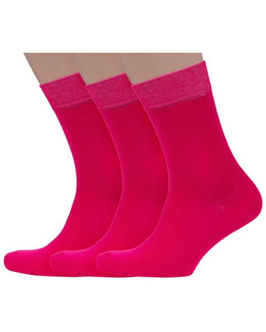Носкофф Комплект носков мужских 3-АС3 розовых