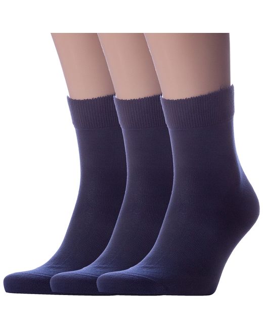 Lorenzline Комплект носков мужских 3-Н17 синих 3 пары