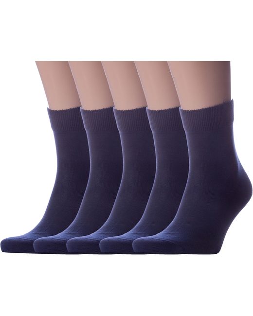 Lorenzline Комплект носков мужских 5-Н17 синих 5 пар