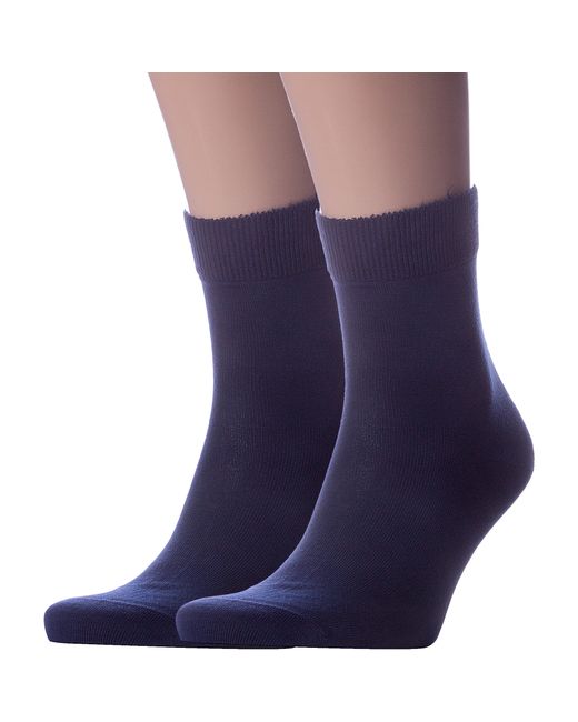 Lorenzline Комплект носков мужских 2-Н17 синих 2 пары