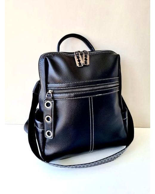 Fern Сумка-рюкзак М-007 черная 28x24x10 см