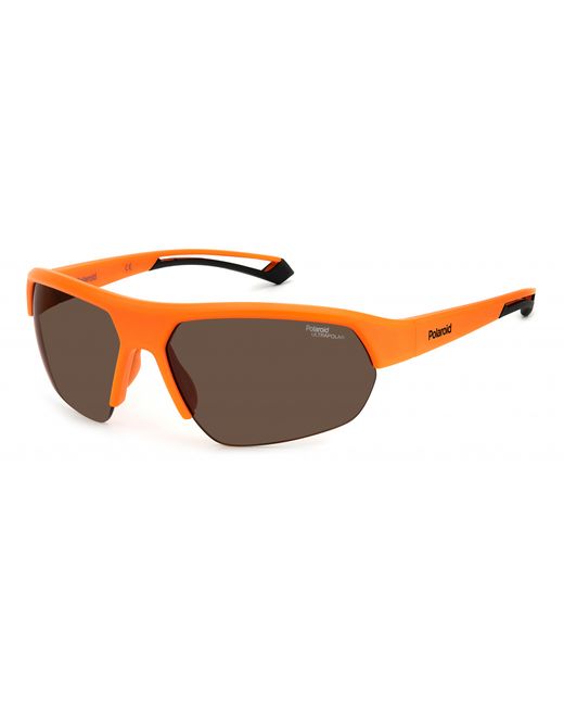 Polaroid Спортивные солнцезащитные очки унисекс PLD 7048/S коричневые