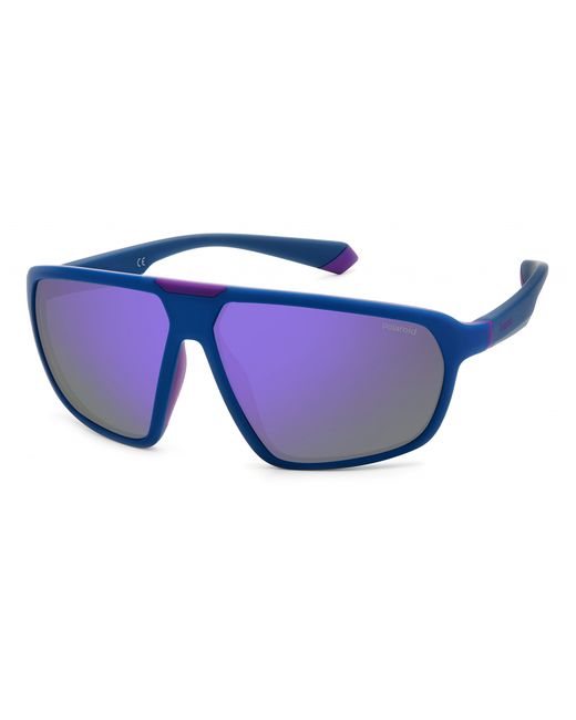 Polaroid Спортивные солнцезащитные очки унисекс PLD 2142/S синие/фиолетовые