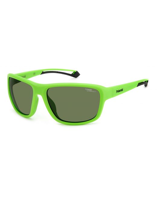 Polaroid Спортивные солнцезащитные очки унисекс PLD 7049/S зеленые