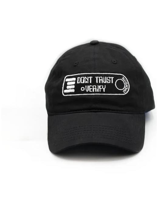 Coinkite Кепка криптана Hat Dont Trust Verify