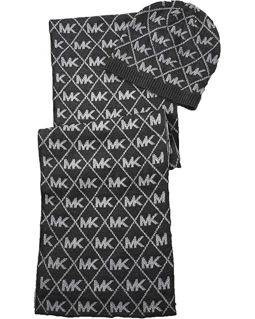 Michael Kors Комплект шапка бини шарф темно