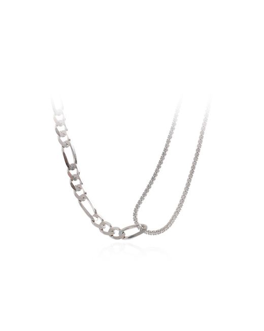 WASABI Jewell Ожерелье из бижутерного сплава 33 см стразы