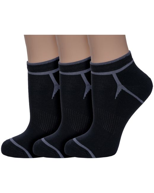 Lorenzline Комплект носков женских 3-С24М черных