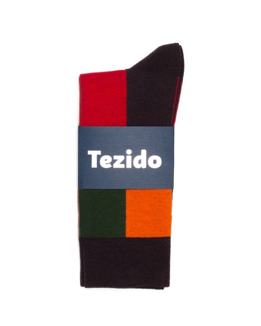 Tezido Носки унисекс Vertical-Blocks черные