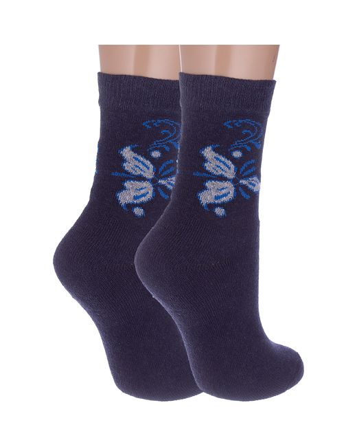 Альтаир Комплект носков женских 2-С26 синих 2 пары