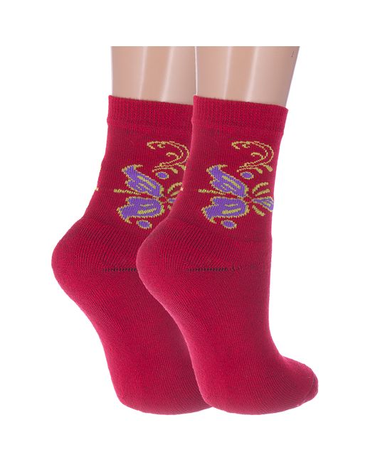 Альтаир Комплект носков женских 2-С26 красных 2 пары