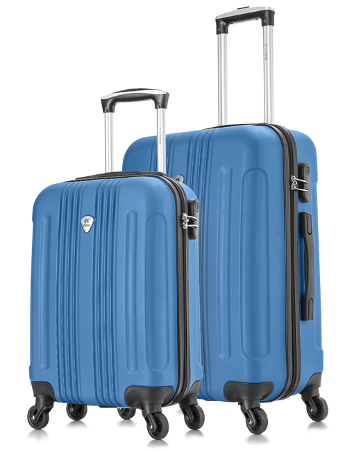 L'Case Комплект чемоданов унисекс Bangkok светло-синий