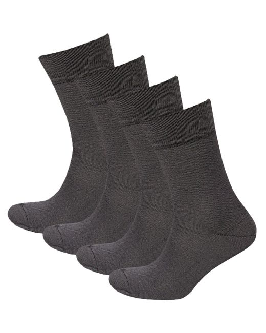 Status Комплект носков мужских Классические из хлопка серых 4 пары