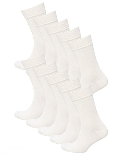 Status Комплект носков мужских Классические из хлопка 10 пар белых