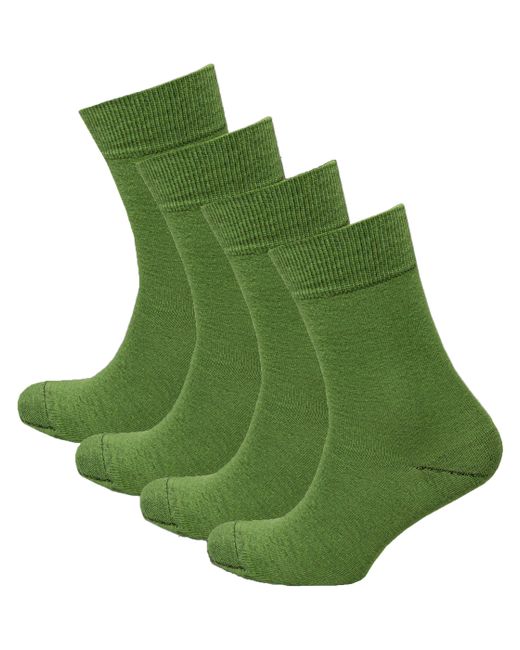 Status Комплект носков мужских Классические из хлопка зеленых 4 пары