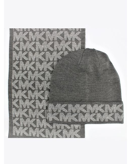 Michael Kors Комплект шапка и шарф графитовый