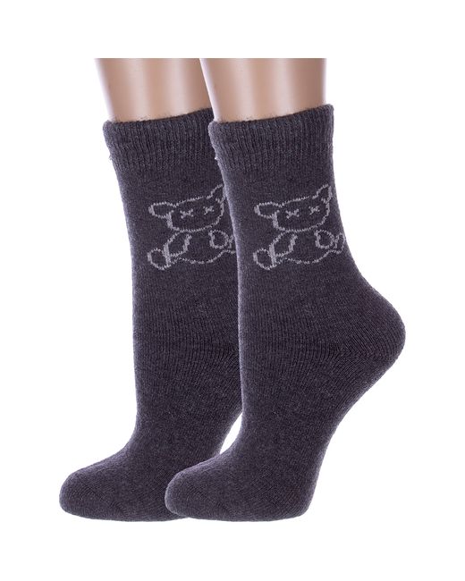 Hobby Line Комплект носков женских 2-Нжамв6008-16 серых 2 пары