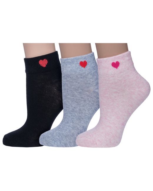 Наше Комплект носков женских 3-422С40 разноцветных