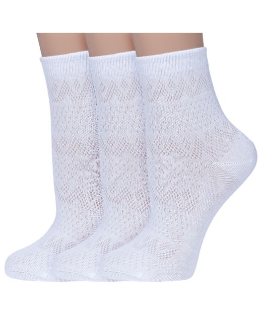 Наше Комплект носков женских 3-С196 белых