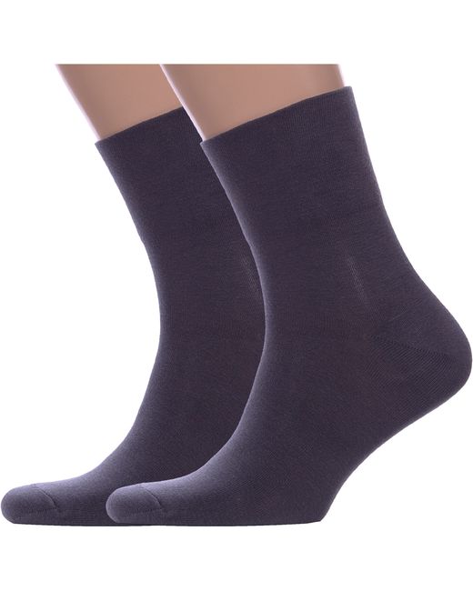 Hobby Line Комплект носков мужских 2-Нм069 серых 2 пары