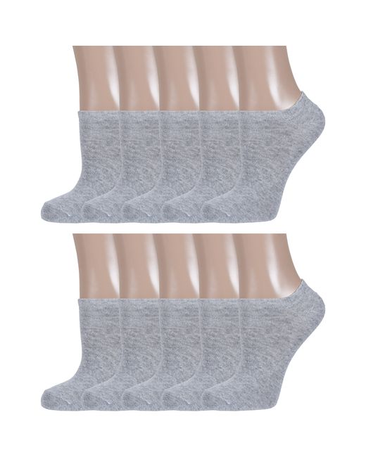 Борисоглебский трикотаж Комплект носков женских 10-6С733 серых 10 пар