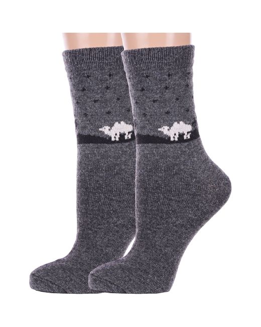Hobby Line Комплект носков женских 2-Нжа6536-6 серых 2 пары