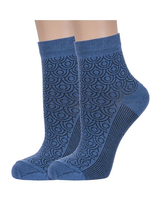 Борисоглебский трикотаж Комплект носков женских 2-6С238 синих 2 пары
