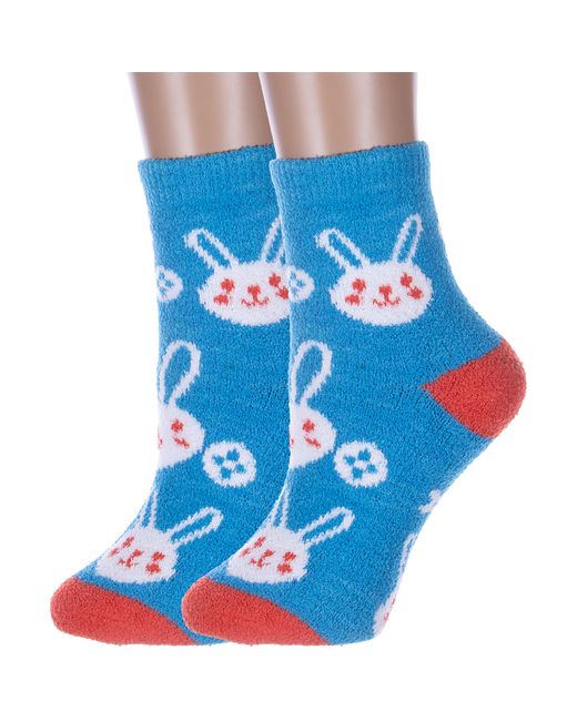 Hobby Line Комплект носков женских 2-Нжмп2254-18-04 голубых 2 пары