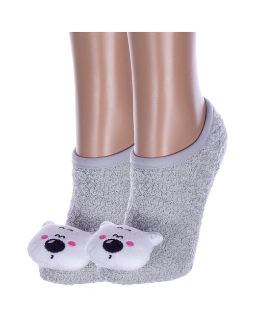 Hobby Line Комплект носков женских 2-Нжмту2163-8-01 серых 2 пары