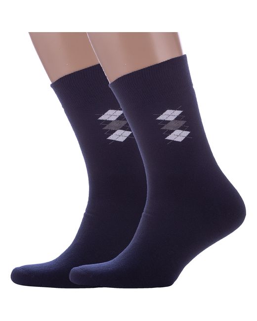 RuSocks Комплект носков мужских 2-М3-33065 синих 2 пары