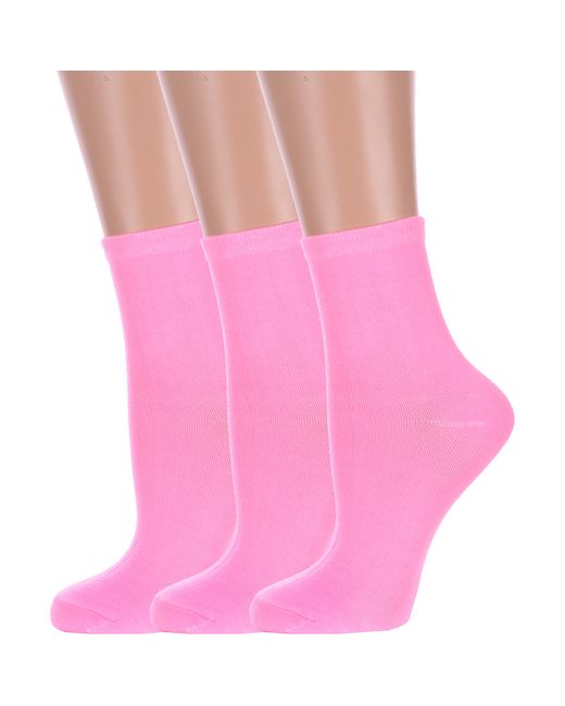 Hobby Line Комплект носков женских 3-Нжх339-04 розовых 3 пары