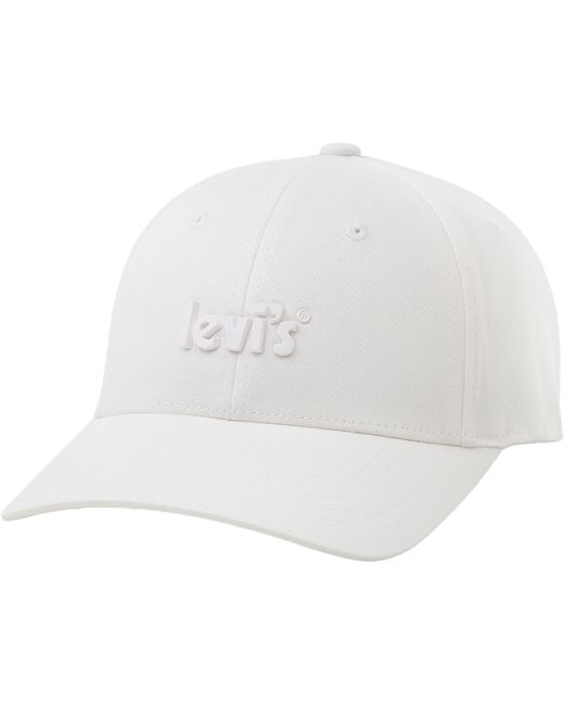 Levi's® Бейсболка унисекс Poster Logo Flex Fit Cap белая
