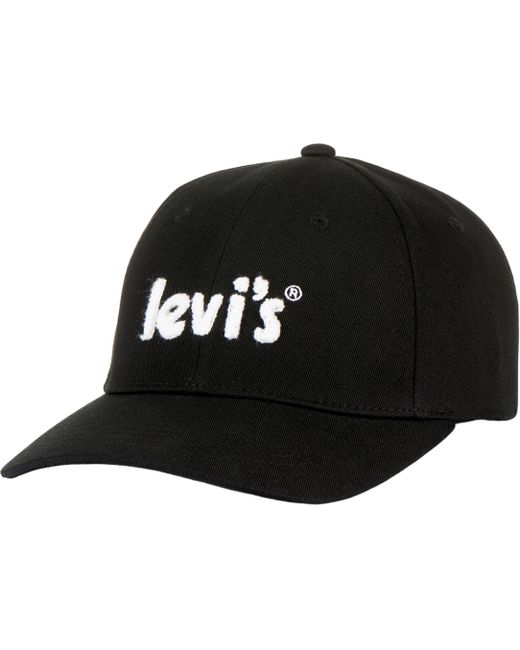 Levi's® Бейсболка Poster Logo Cap черная