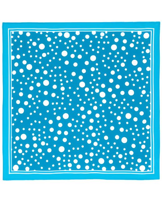 Павловопосадский платок Платок 1502 голубой 65х65 см