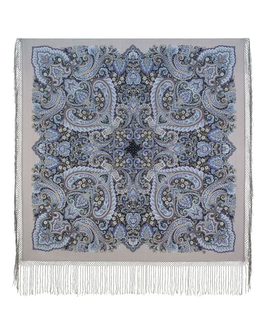 Павловопосадский платок Платок 1963 серый 148х148 см